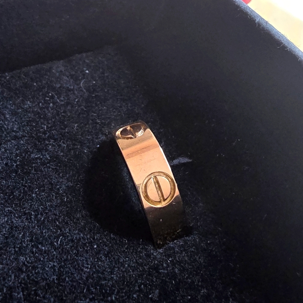 Love pink gold shade Ring